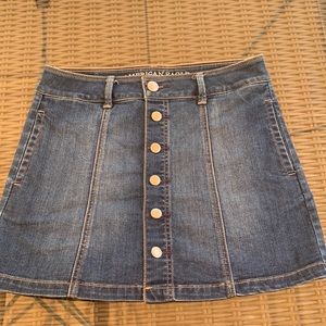 American Eagle Outfitters Jean Skirt, Size 4, Blue